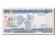 Biljet, Nigeria, 50 Naira, 2001, NIEUW