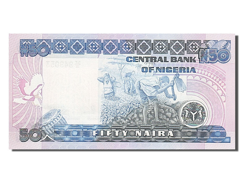 Banconote, Nigeria, 50 Naira, 2001, FDS