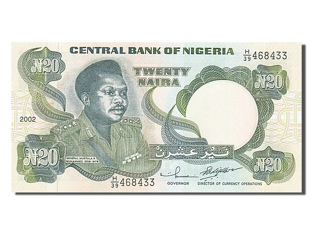 Nigeria, 20 Naira, 2002, KM #26g, UNC(65-70), H/39468433