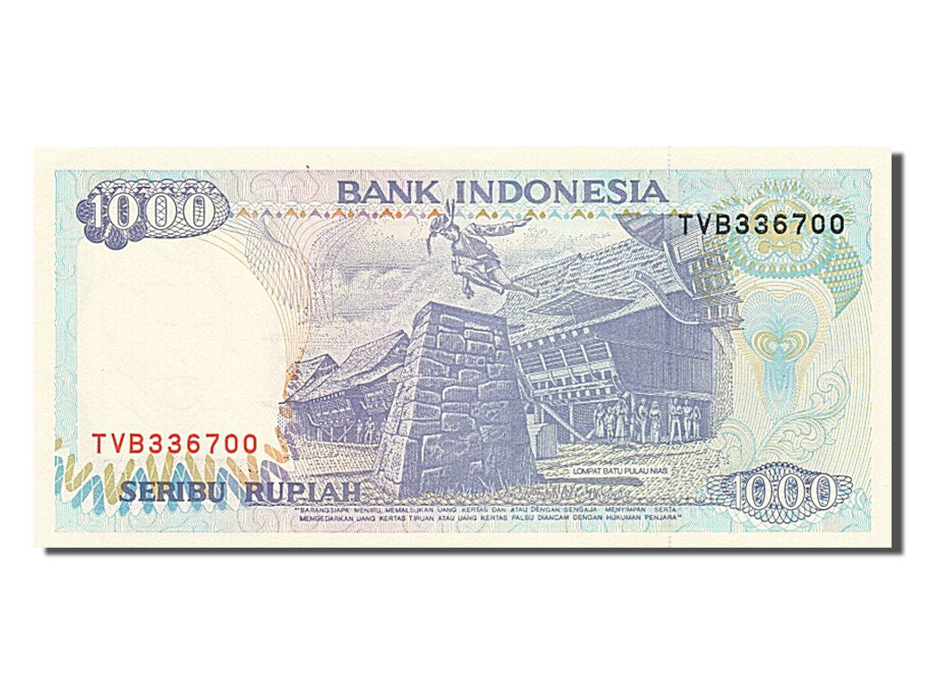 Banknot, Indonesia, 1000 Rupiah, 1992, UNC(65-70)