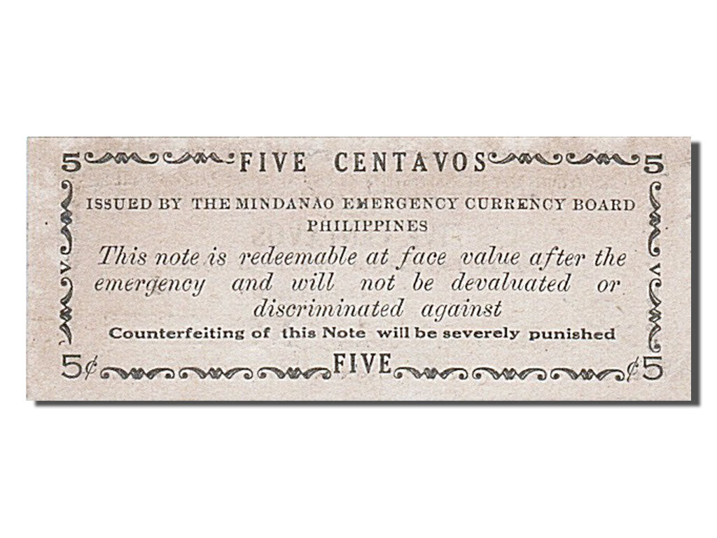 Banknot, Filipiny, 5 Centavos, 1943, UNC(65-70)