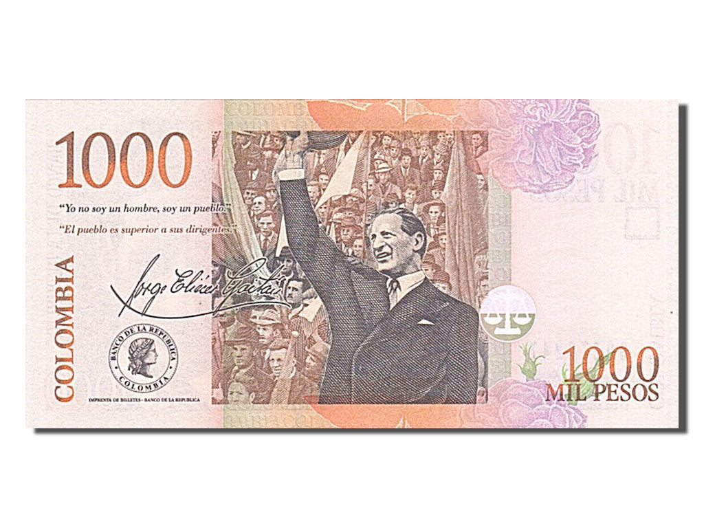 Banknote, Colombia, 1000 Pesos, 2007, 2007-08-14, UNC(65-70)