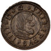 SPAIN, 16 Maravedis, 1663, Madrid, KM #172.5, MS(60-62), Copper, 4.62