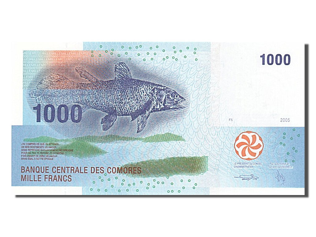 Comoros, 1000 Francs, 2005, UNC(65-70), F798189
