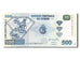 Banknote, Congo Democratic Republic, 500 Francs, 2002, UNC(65-70)