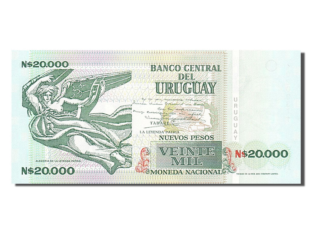 Uruguay, 20,000 Nuevos Pesos, 1991, KM #69b, UNC(65-70), 10203371