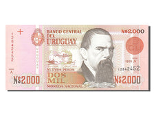 Billet, Uruguay, 2000 Nuevos Pesos, 1989, NEUF