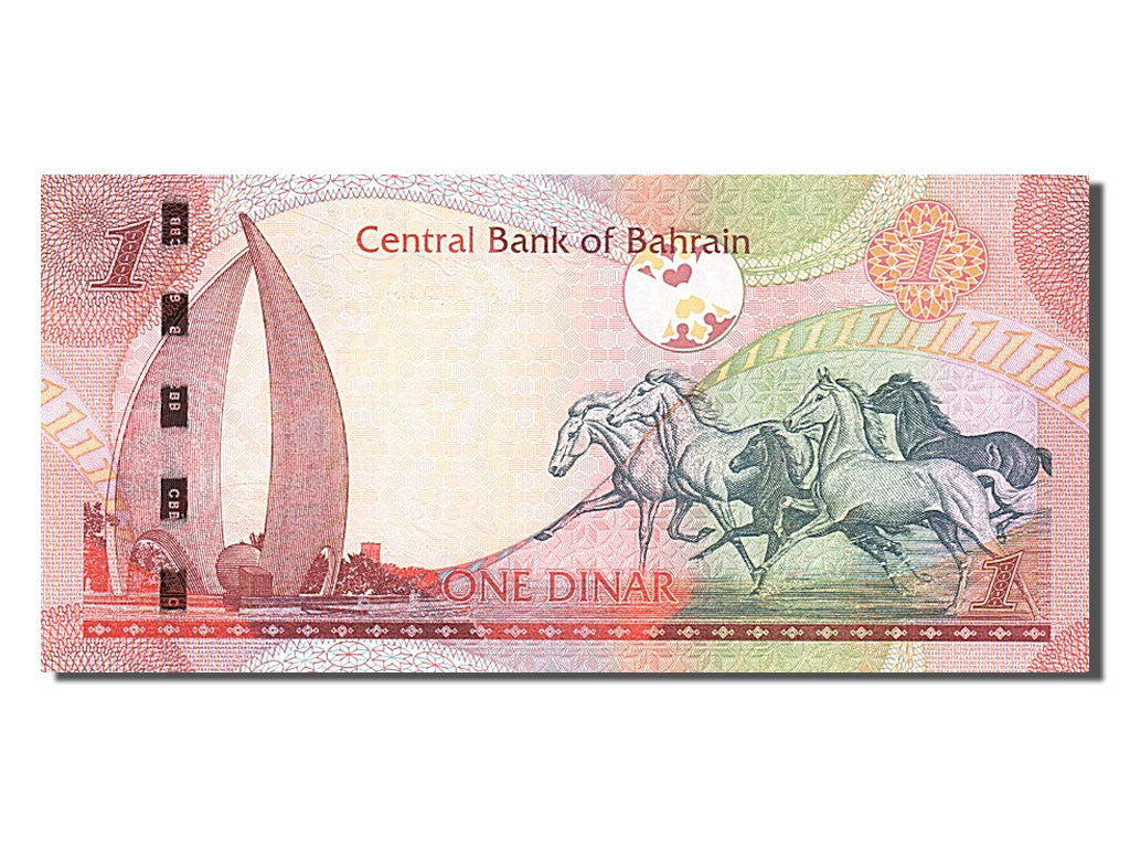 Geldschein, Bahrain, 1 Dinar, 2008, UNZ
