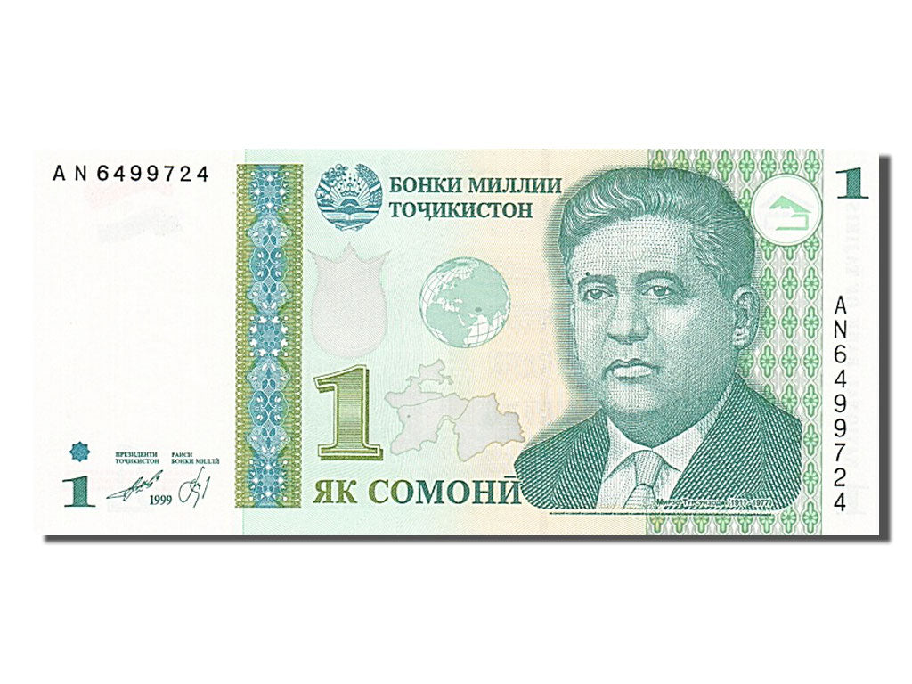 Banknote, Tajikistan, 1 Somoni, 1999, UNC(65-70)