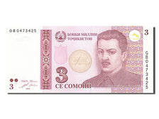 Banknote, Tajikistan, 3 Somoni, 2010, UNC(65-70)