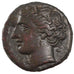 Sicily, Hieron II (274-216 BC), Hemilitron, AU(55-58), Bronze, 5.23