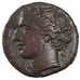 Sicily, Hieron II (274-216 BC), Hemilitron, AU(55-58), Bronze, 5.23