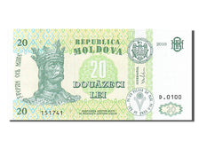 Biljet, Moldova, 20 Lei, 2010, NIEUW