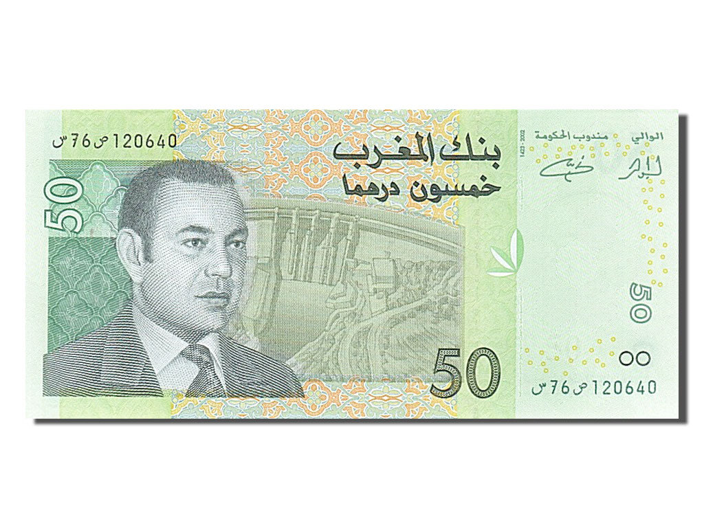 Billet, Maroc, 50 Dirhams, 2002, NEUF