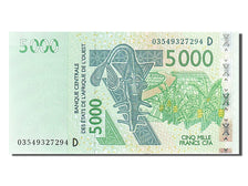 Billet, West African States, 5000 Francs, 2003, NEUF