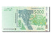 Banknote, West African States, 5000 Francs, 2003, UNC(65-70)