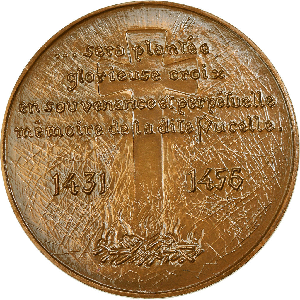 France, Medal, Jeanne d'Arc, History, Coeffin, MS(63), Bronze