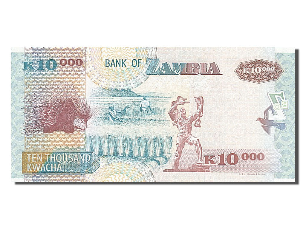 Zambia, 10,000 Kwacha, 2012, KM #46h, UNC(65-70), GN/038047870