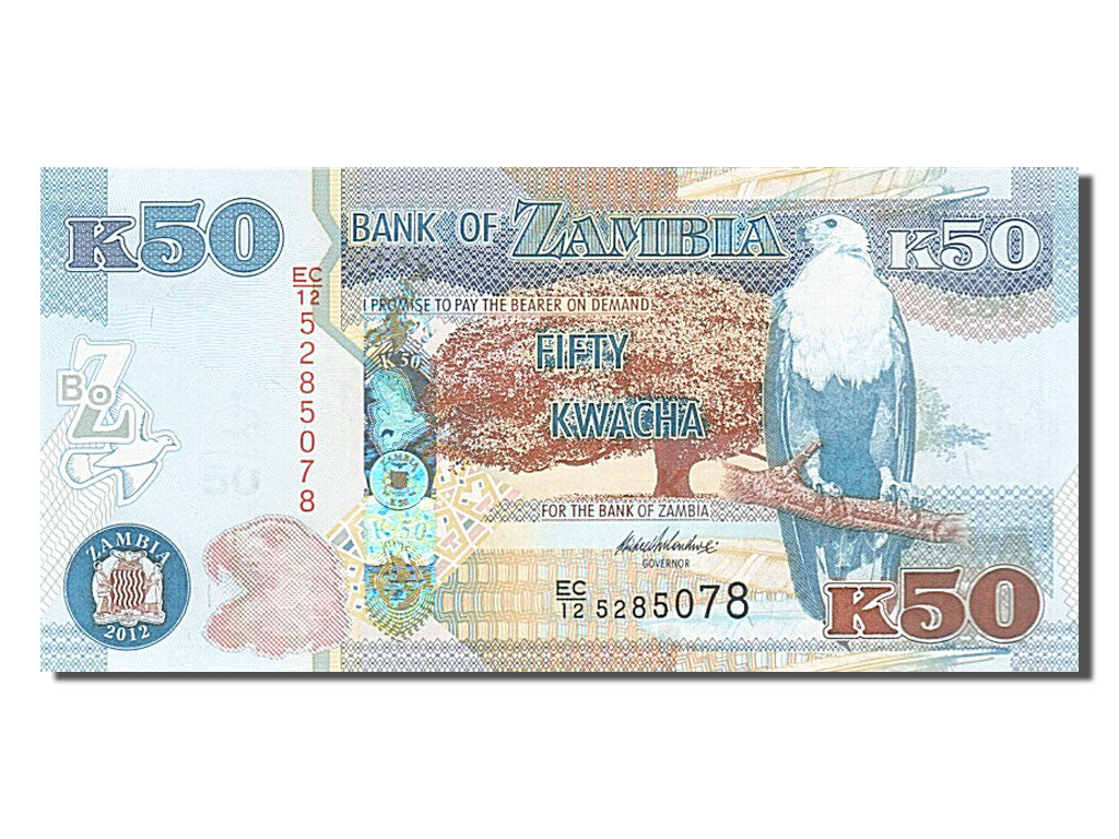 Zambia, 50 Kwacha, 2012, UNC(65-70), EC/125285078