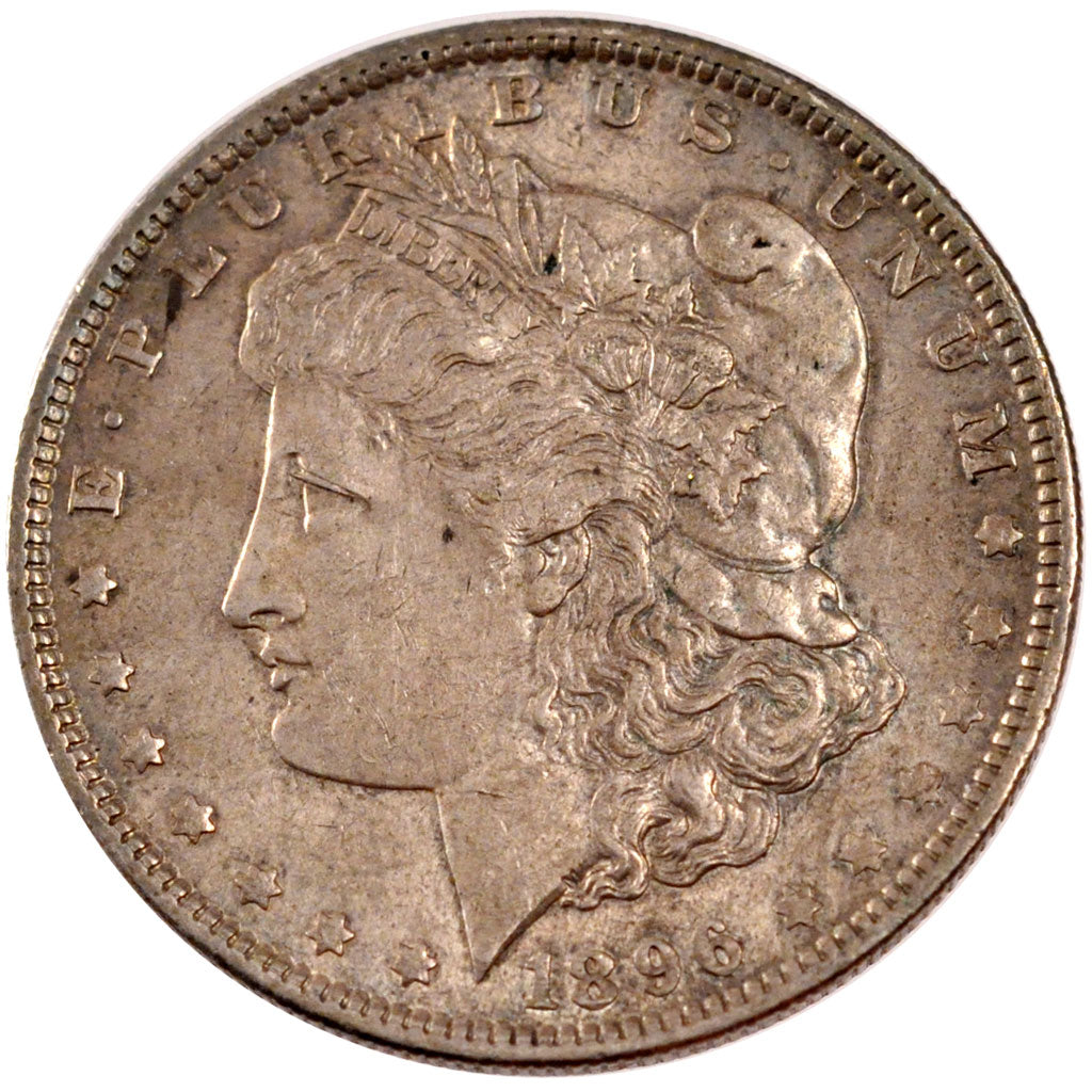 UNITED STATES, Morgan Dollar, Dollar, 1896, U.S. Mint, KM #110, AU(55-58),...
