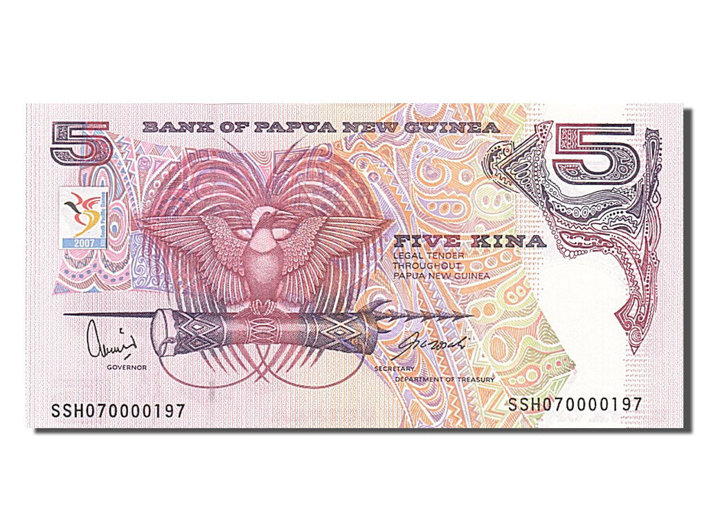 Papua New Guinea, 5 Kina, 2002, KM #13e, UNC(65-70), SSH070000197