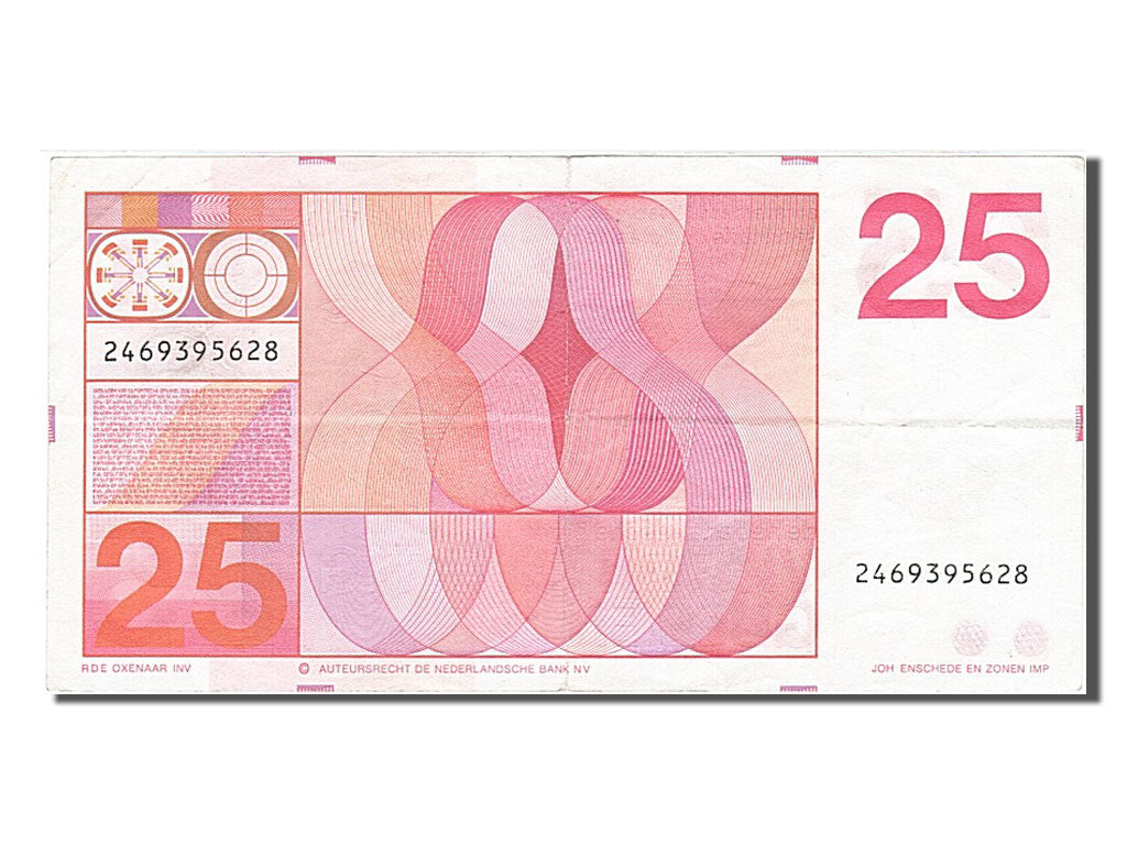 Netherlands, 25 Gulden, 1971, KM #92a, 1971-02-10, AU(55-58), 2469395628
