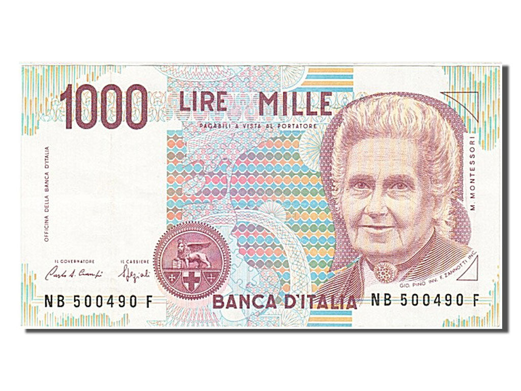 Italy, 1000 Lire, 1990, 1990-10-03, AU(55-58), NB 50F0490 F