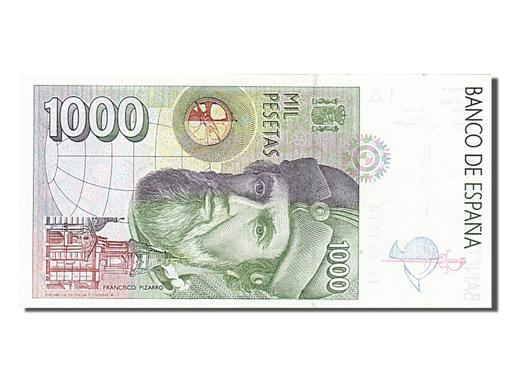 Banknote, Spain, 1000 Pesetas, 1992, 1992-10-12, AU(55-58)