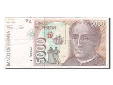 Spain, 5000 Pesetas, 1992, KM #165, 1992-10-12, EF(40-45), Z 763842