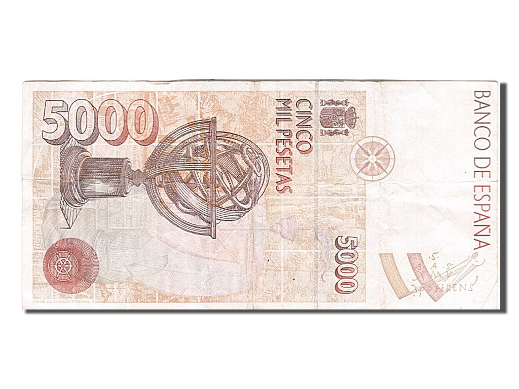 Spain, 5000 Pesetas, 1992, KM #165, 1992-10-12, EF(40-45), Z 763842