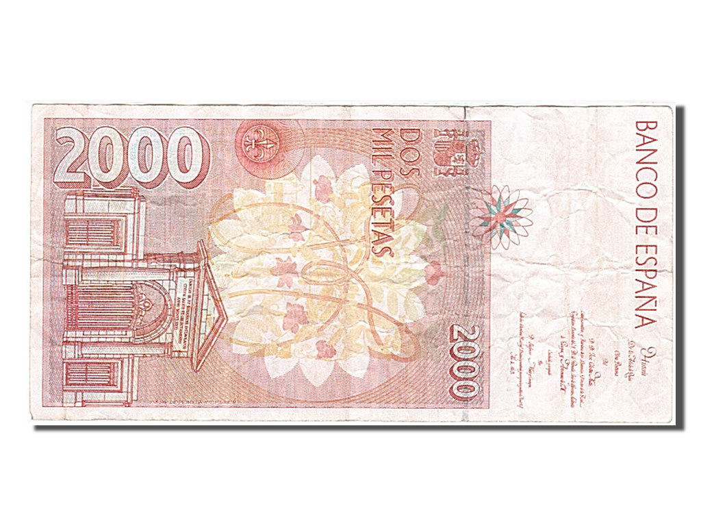 Banknote, Spain, 2000 Pesetas, 1992, 1992-04-24, EF(40-45)