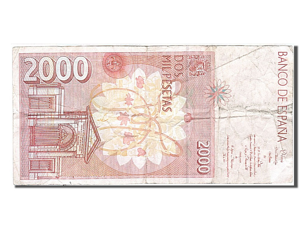 Spain, 2000 Pesetas, 1992, KM #164, 1992-04-24, VF(30-35), 4B3036023