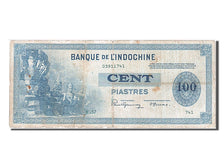 French Indo-China, 100 Piastres, 1945, KM #78a, VF(30-35), M157