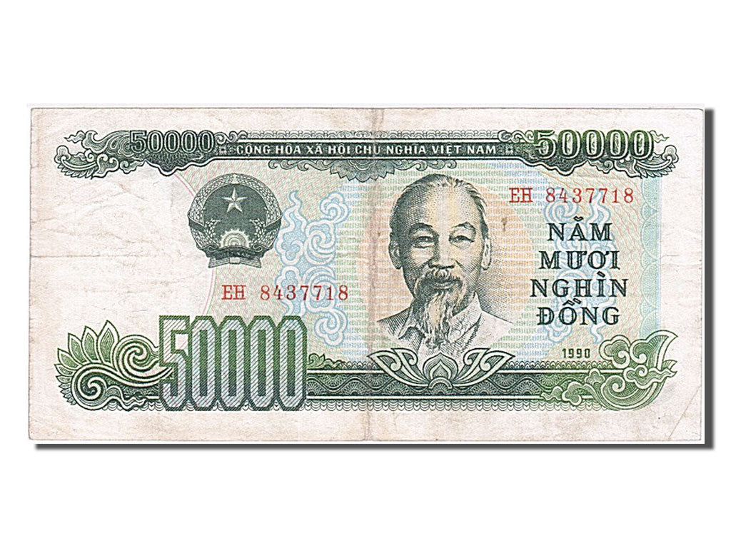 Vietnam, 50,000 D<ox>ng, 1990, MB+