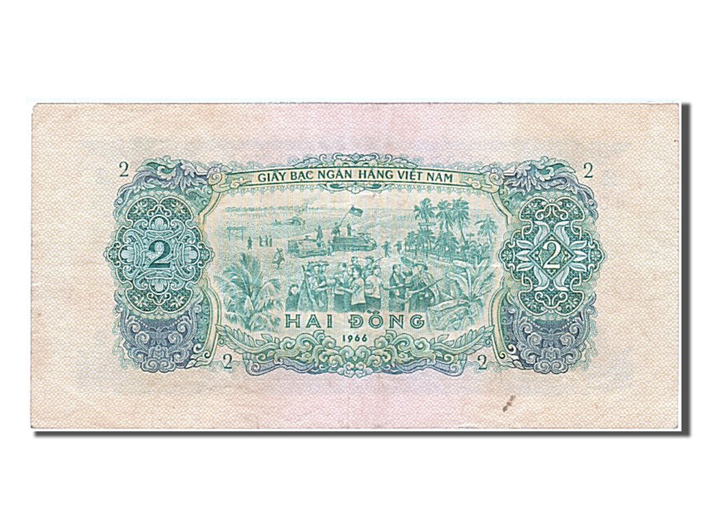 South Viet Nam, 2 D<ox>ng, 1966, KM #41a, EF(40-45), IU 186321