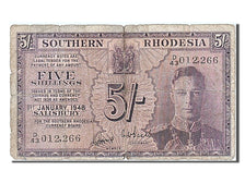 Southern Rhodesia, 5 Shillings, 1948, KM #8b, 1948-01-01, VF(20-25), D/43012266