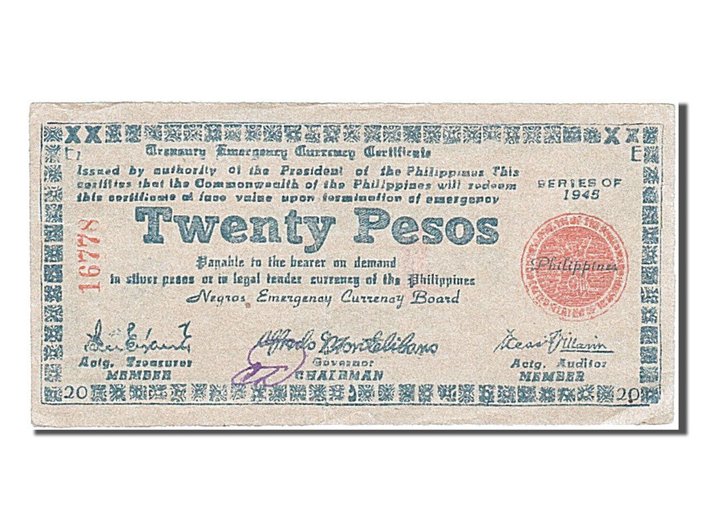 Philippines, 20 Pesos, 1945, KM #S684, UNC(60-62), 16778