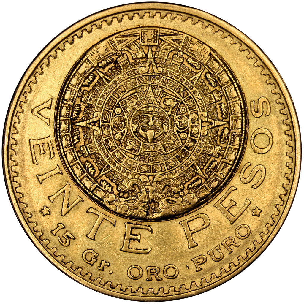 MEXICO, 20 Pesos, 1917, Mexico City, KM #478, AU(50-53), Gold, 27.5, 16.60