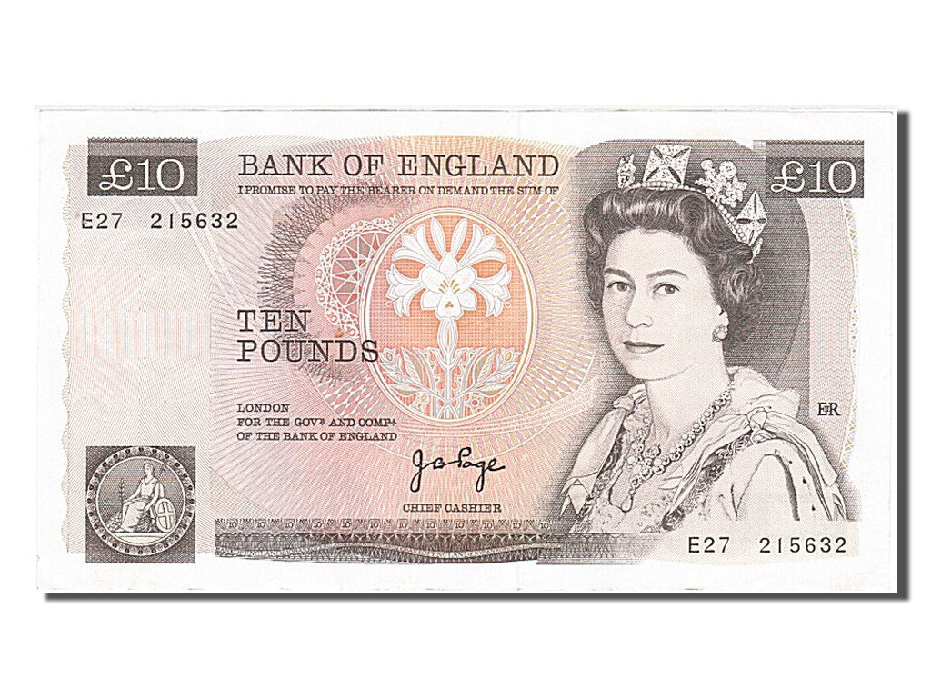 Banknote, Great Britain, 10 Pounds, 1975, UNC(60-62)