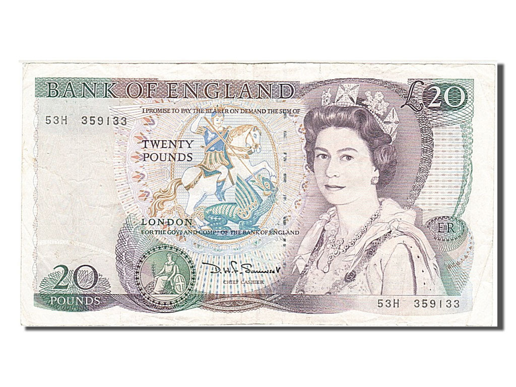 Banconote, Gran Bretagna, 20 Pounds, 1984, BB