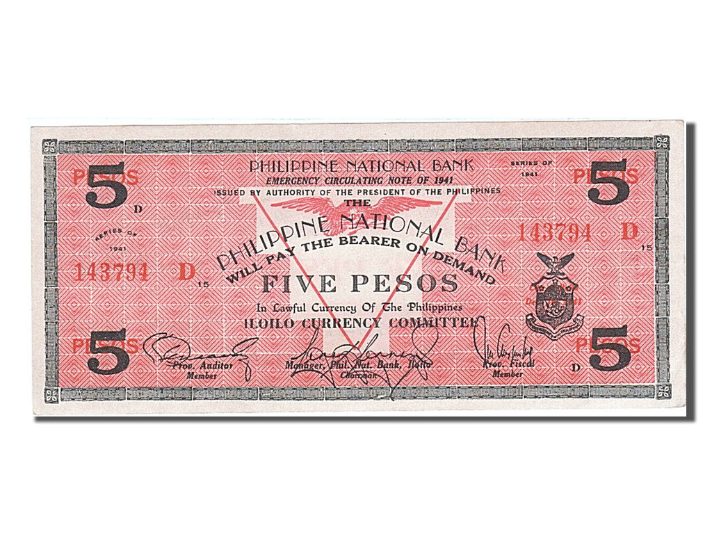 Filippine, 5 Pesos, 1941, SPL