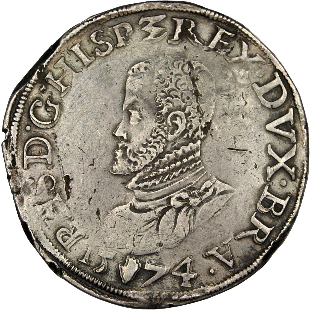 Belgio, Ecu, 1574, Anvers, BB, Argento, Delmonte:17
