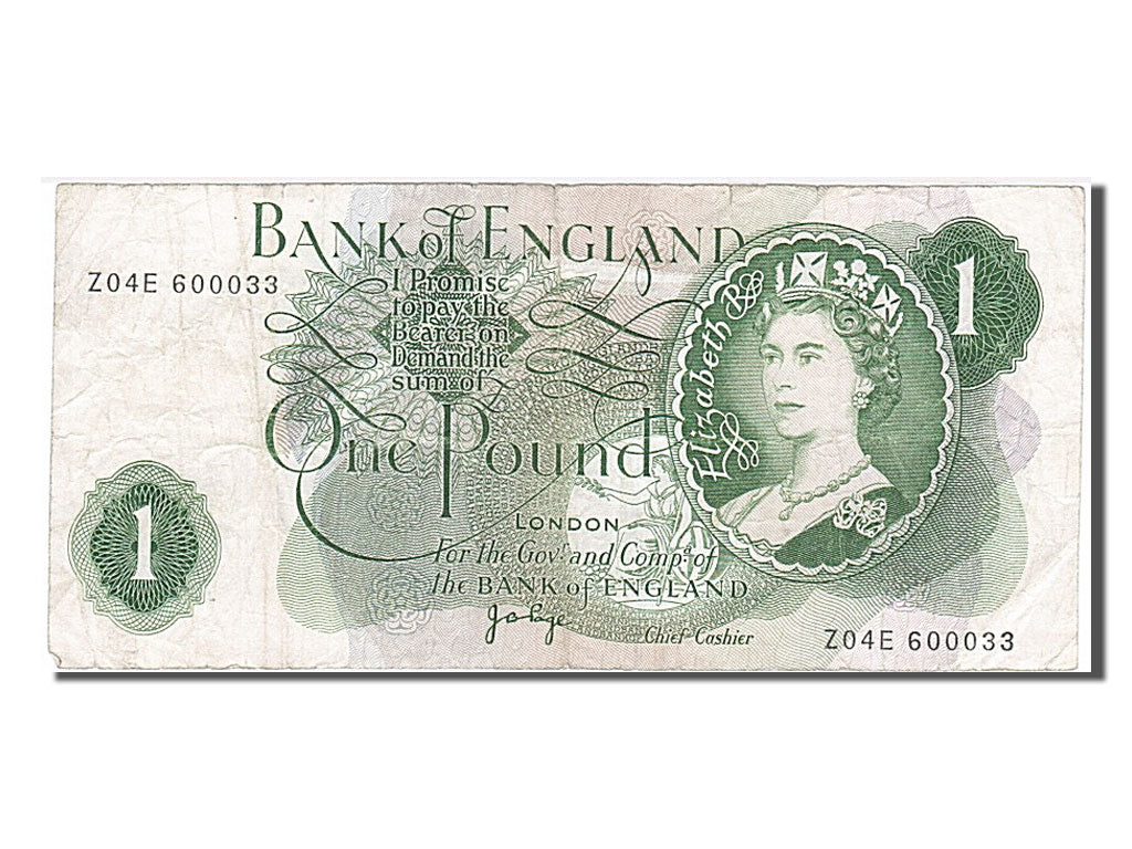 Great Britain, 1 Pound, 1970, KM #374g, VF(20-25), ZO4E 600033
