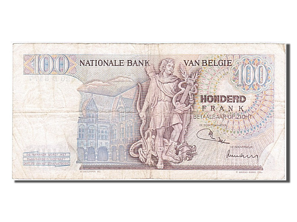Belgique, 100 Francs, type Lambert Lombard