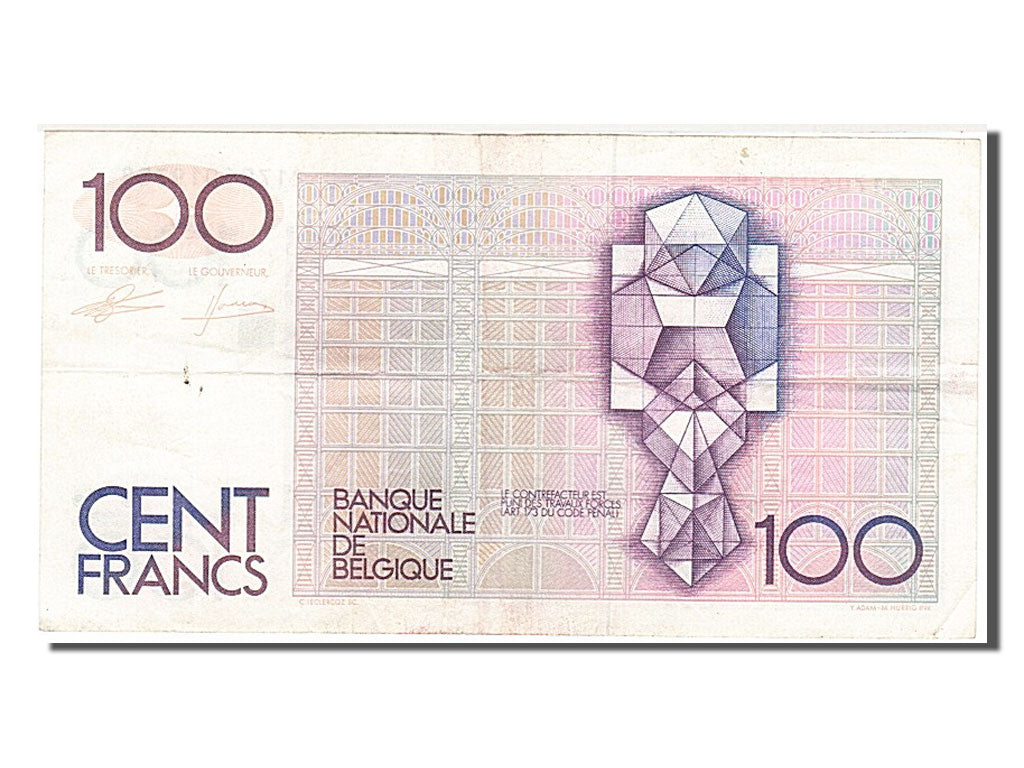Banknote, Belgium, 100 Francs, 1982, AU(55-58)