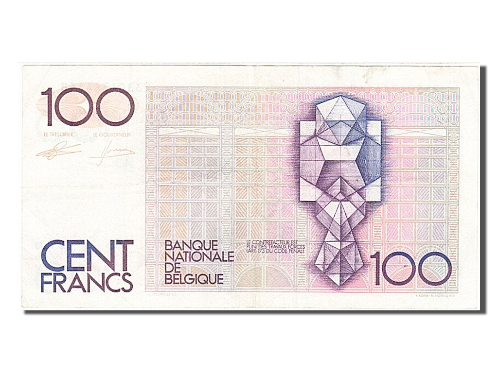 Banknot, Belgia, 100 Francs, 1982, AU(50-53)