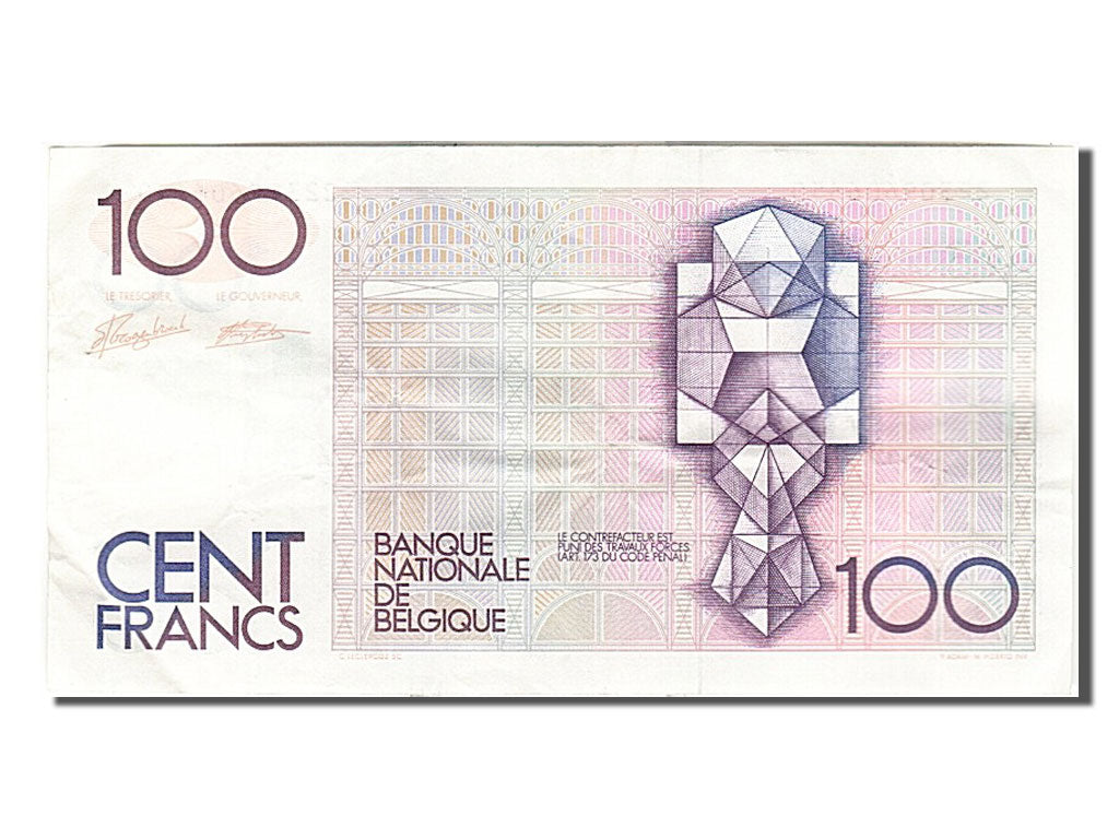 Banknote, Belgium, 100 Francs, 1982, AU(50-53)
