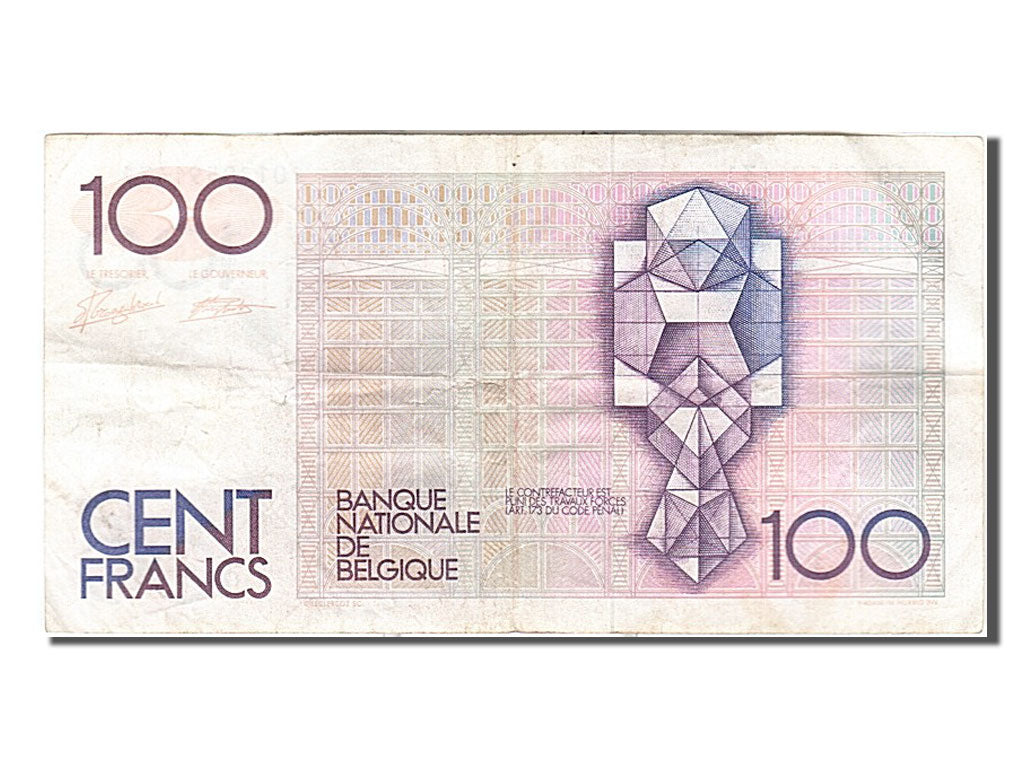 Biljet, België, 100 Francs, 1982, TTB