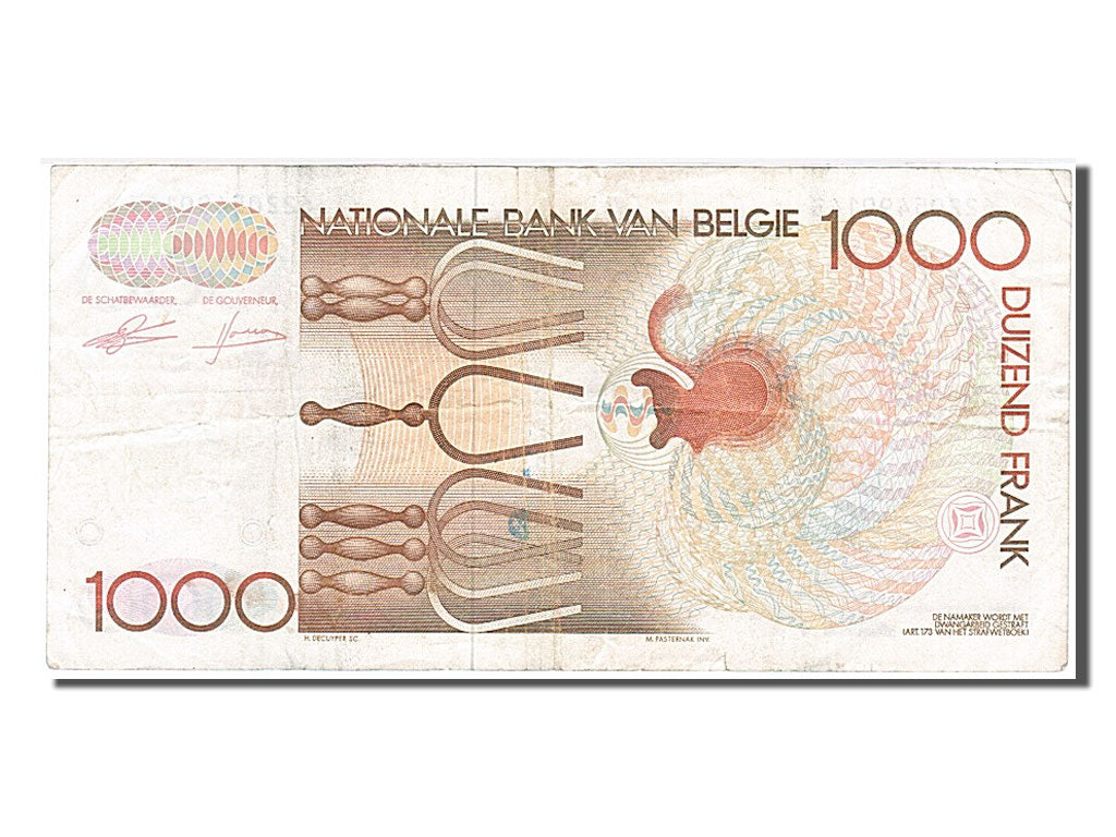 Banknote, Belgium, 1000 Francs, 1980, VF(30-35)