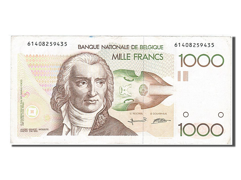 Banknote, Belgium, 1000 Francs, 1980, VF(30-35)